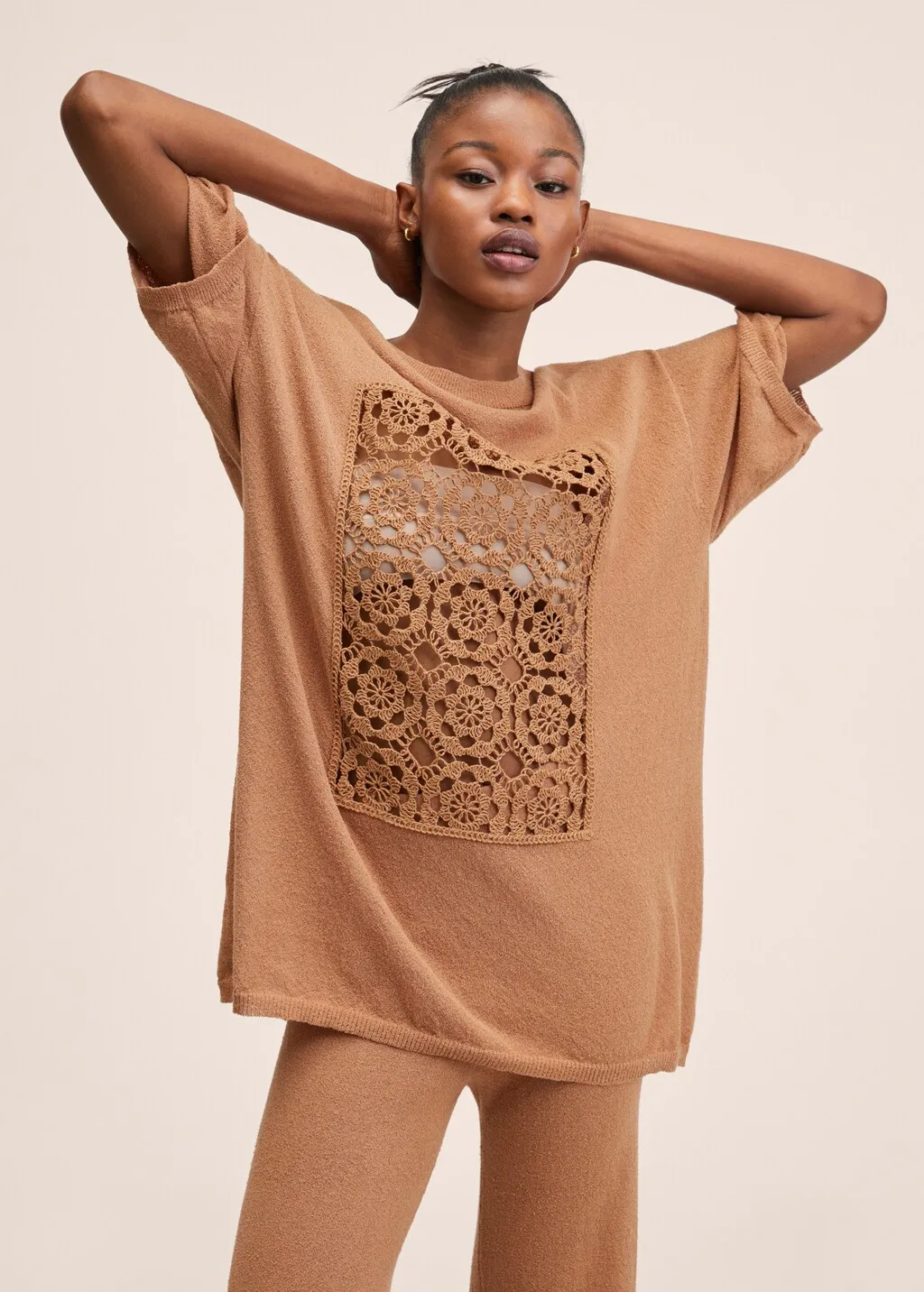Pullover inserto crochet