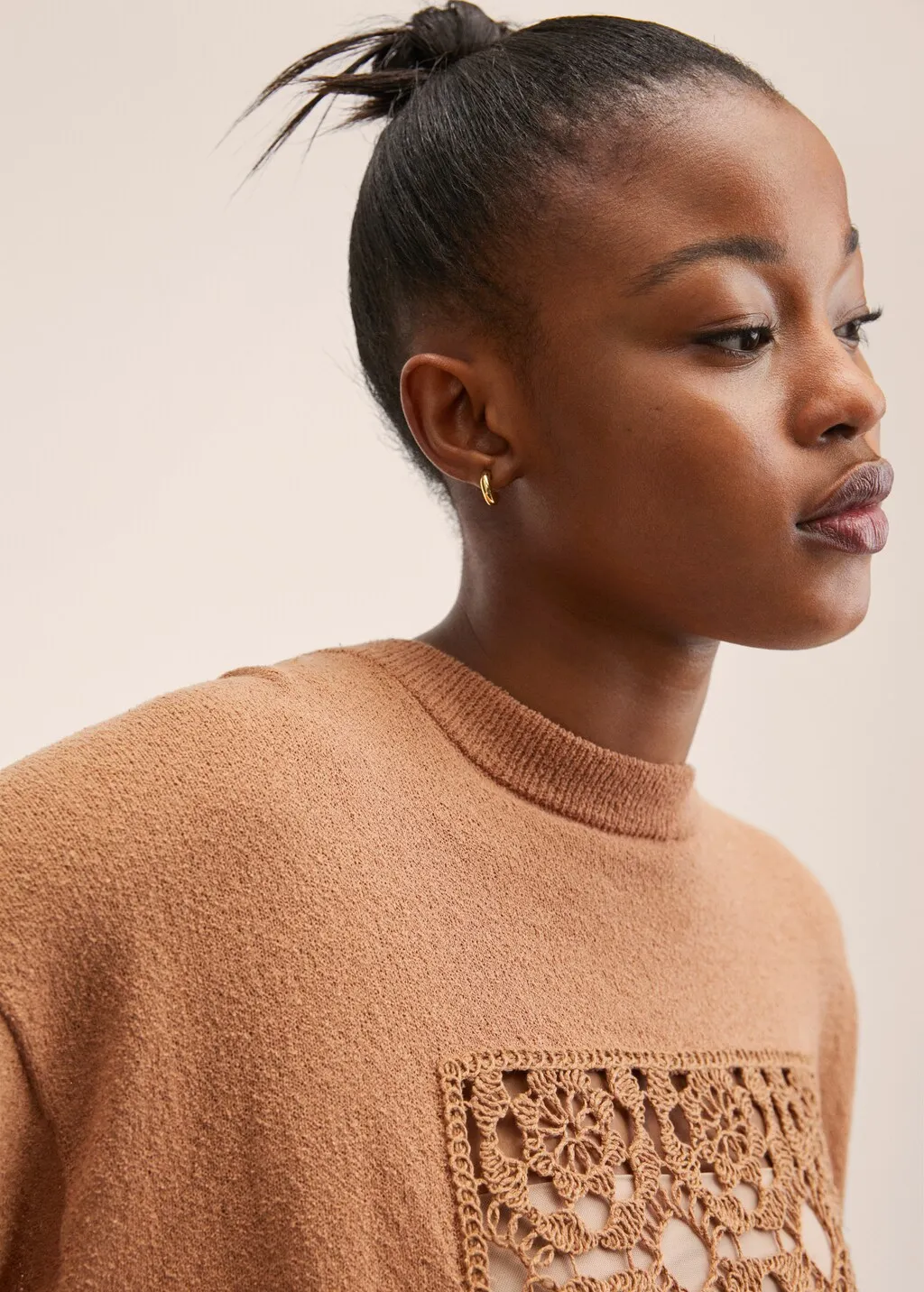 Pullover inserto crochet