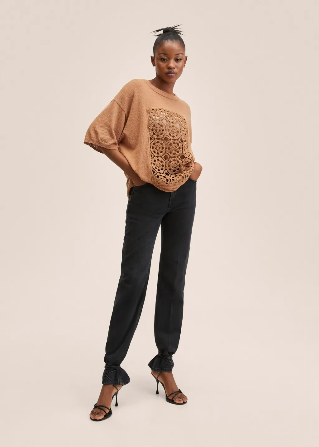 Pullover inserto crochet