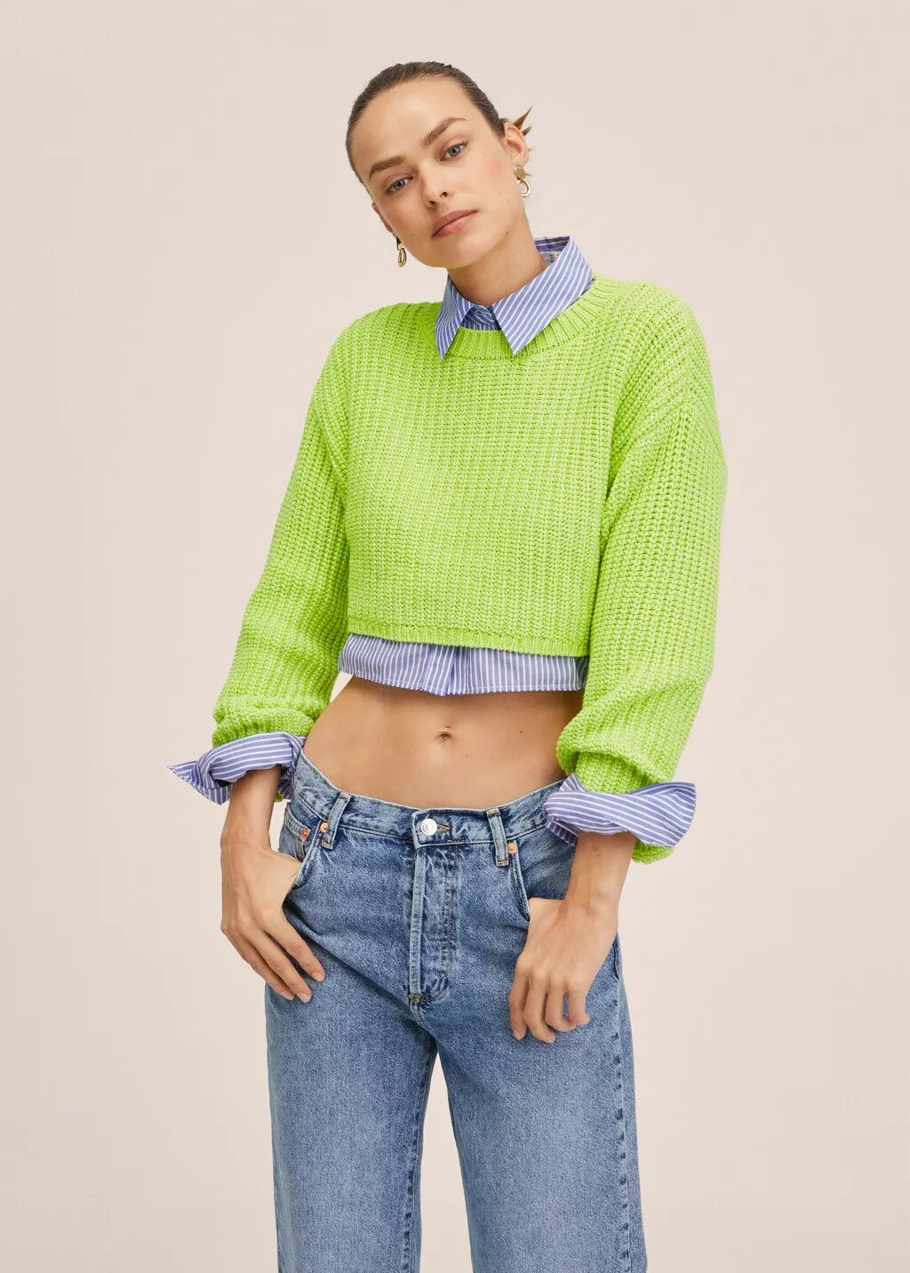 Pullover maglia crop