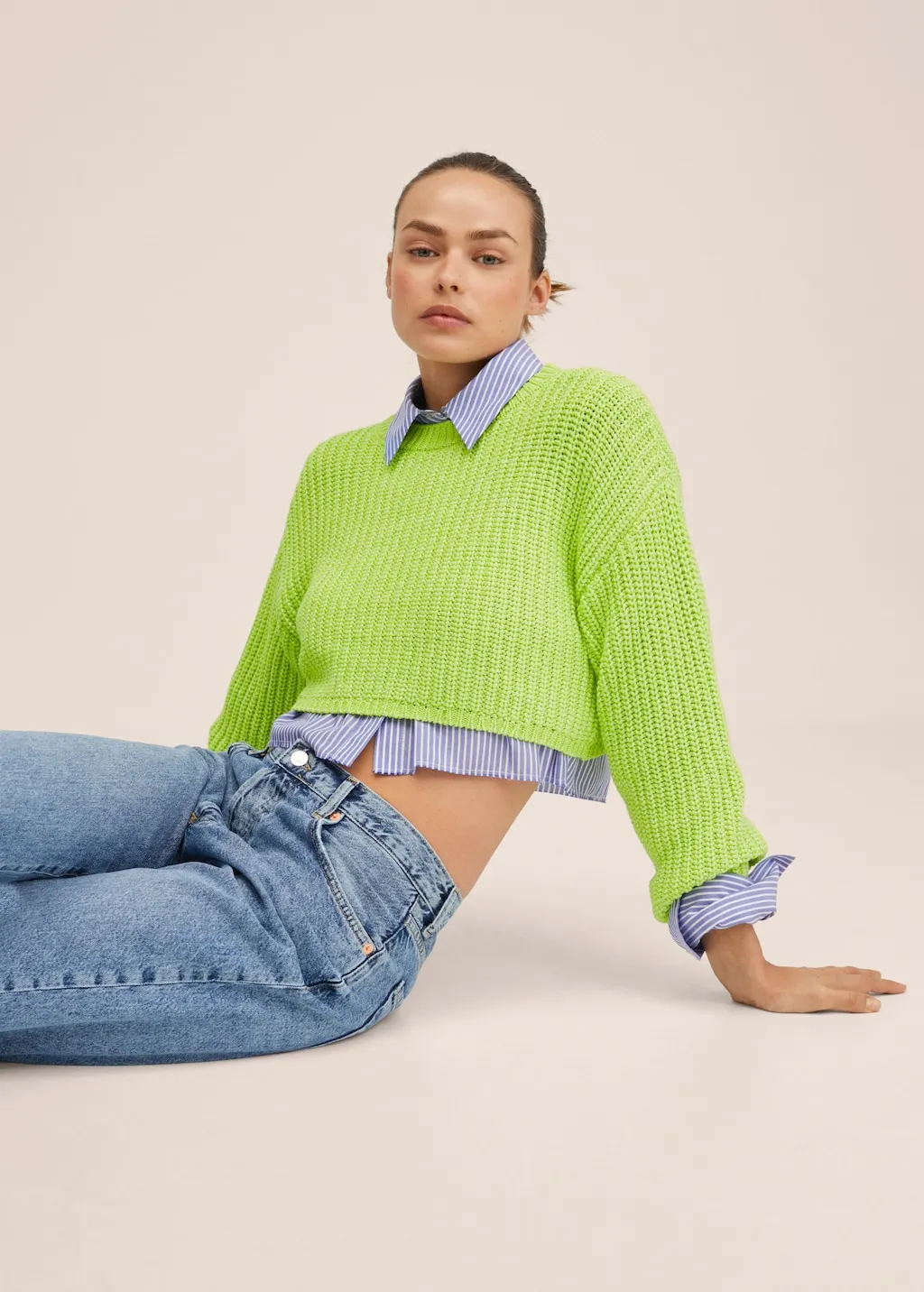 Pullover maglia crop