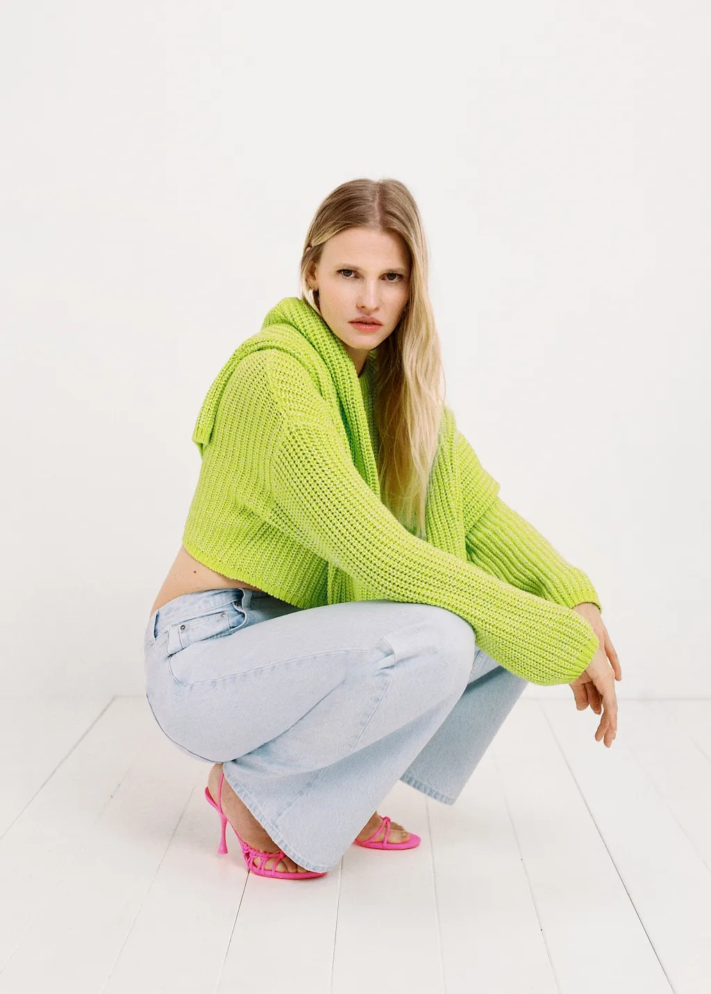 Pullover maglia crop
