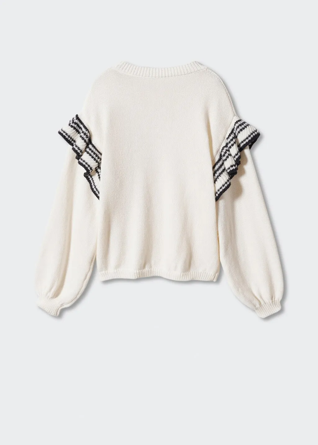 Pullover maglia volant