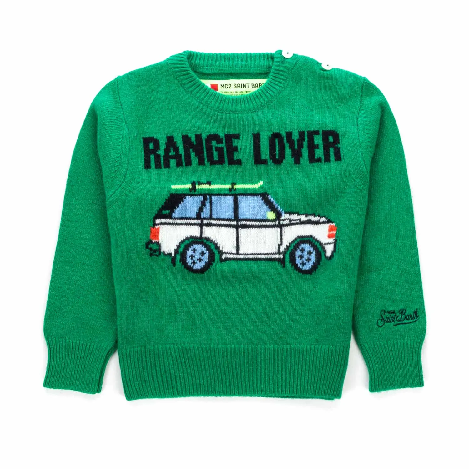 Pullover Verde Bambino