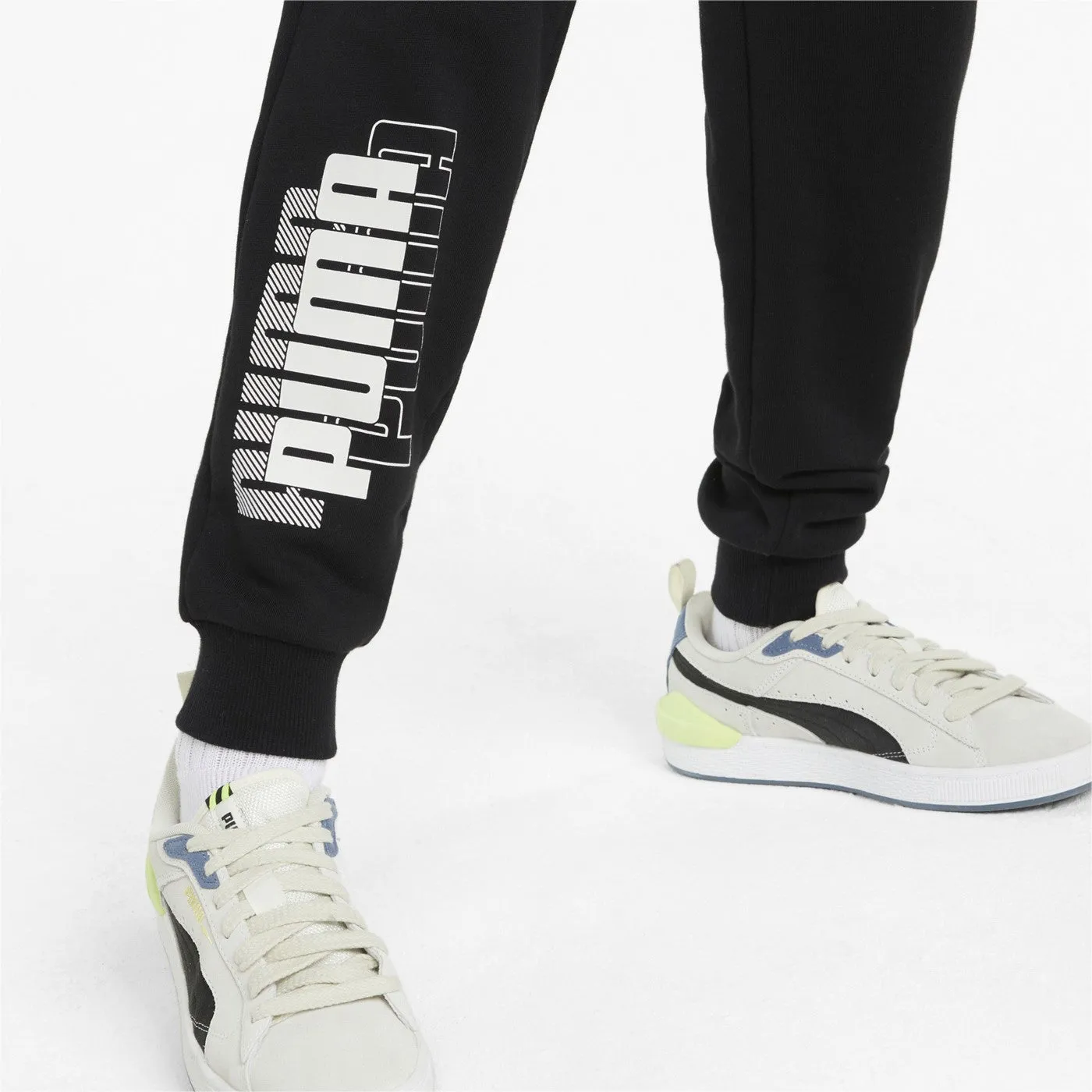 Puma pantalone sportivo da ragazzo Power Logo 847299 01 nero