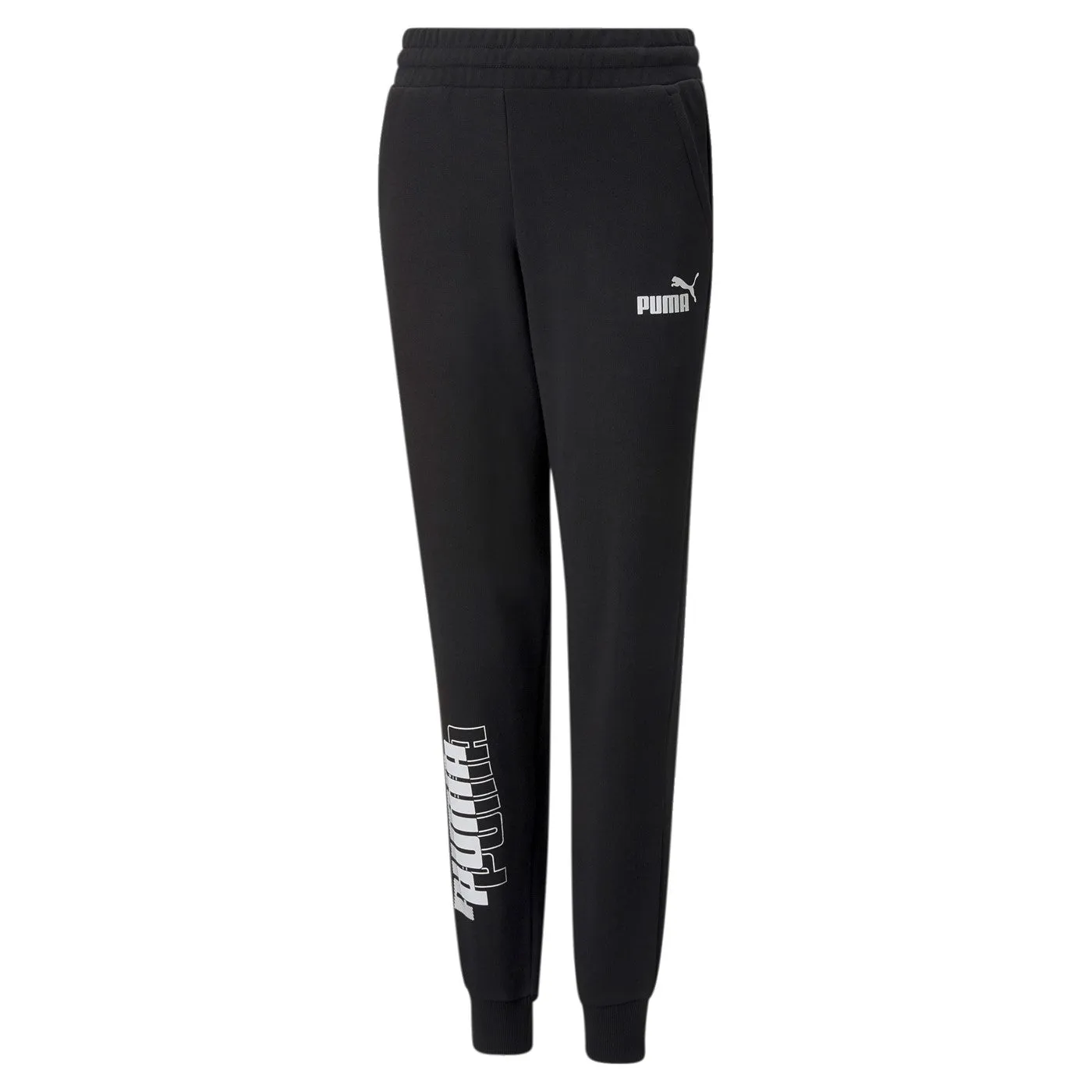 Puma pantalone sportivo da ragazzo Power Logo 847299 01 nero