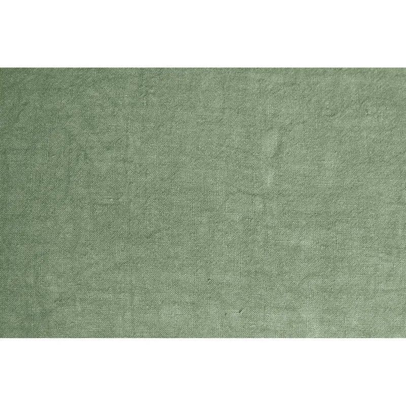 Puro lino biancheria Coppia Federe  Puro Lino Stonewash Oliva