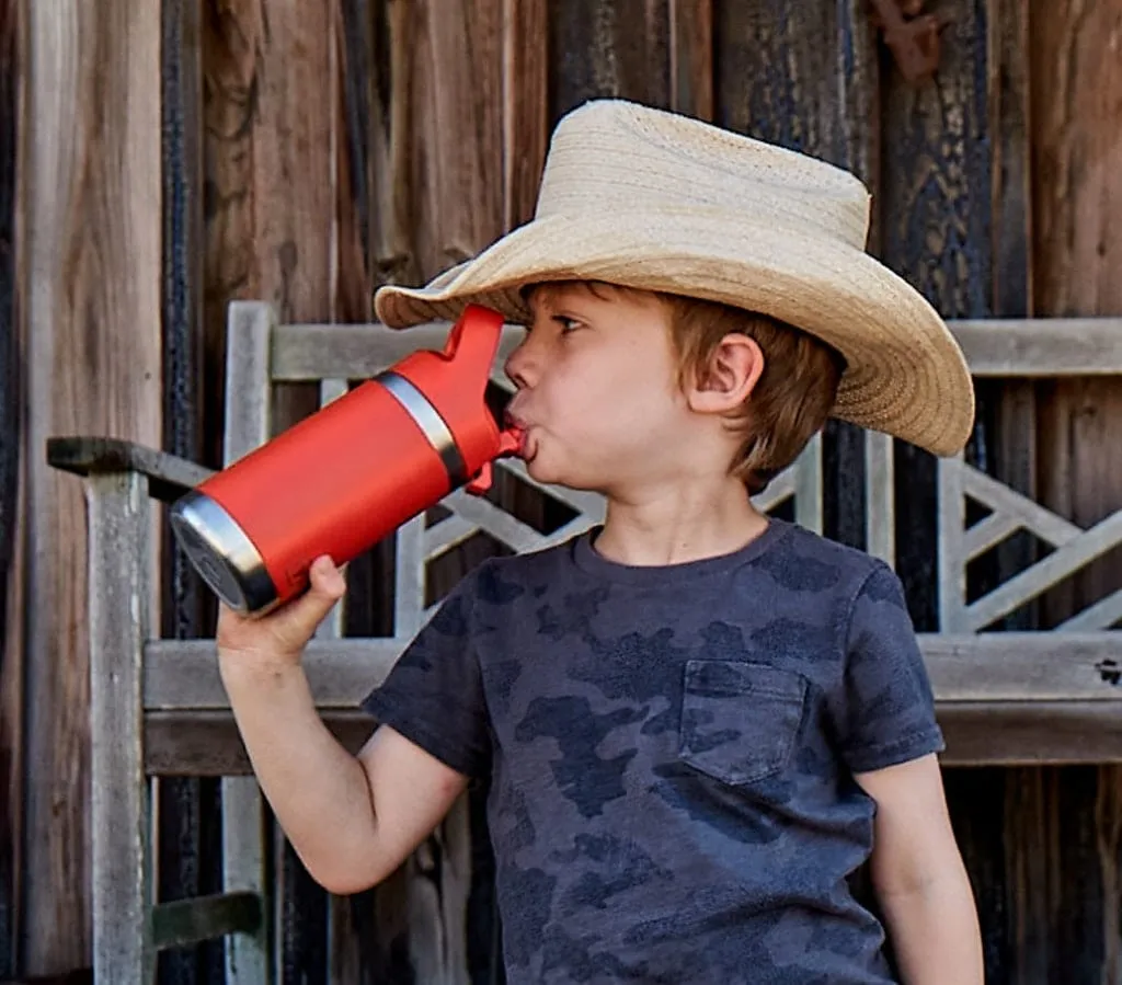 RAMBLER JR 12 OZ KIDS BOTTLE - CANYON RED