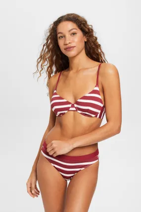 Reggiseno da bikini con ferretto e a righe