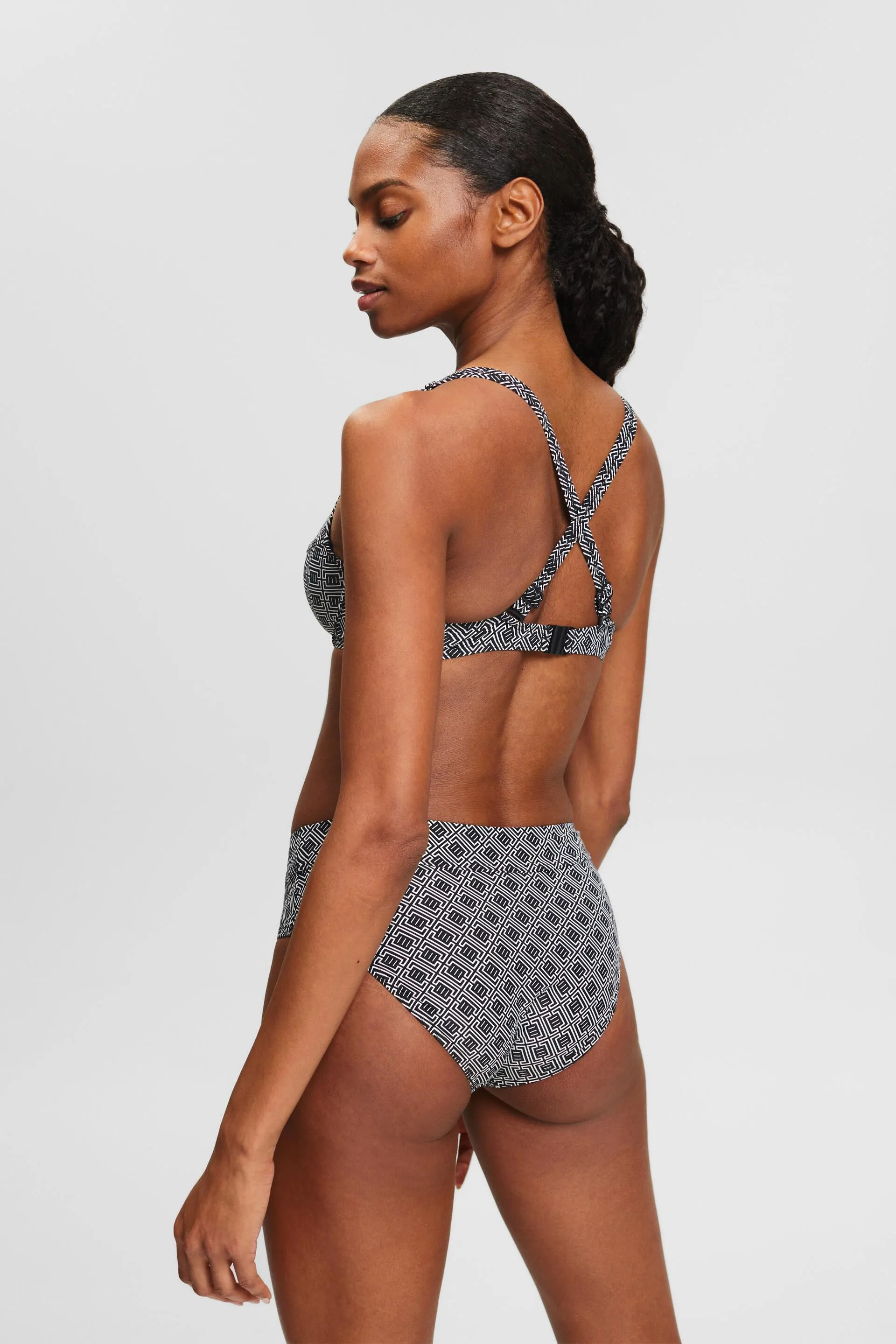 Reggiseno da bikini non imbottito con ferretto e stampa