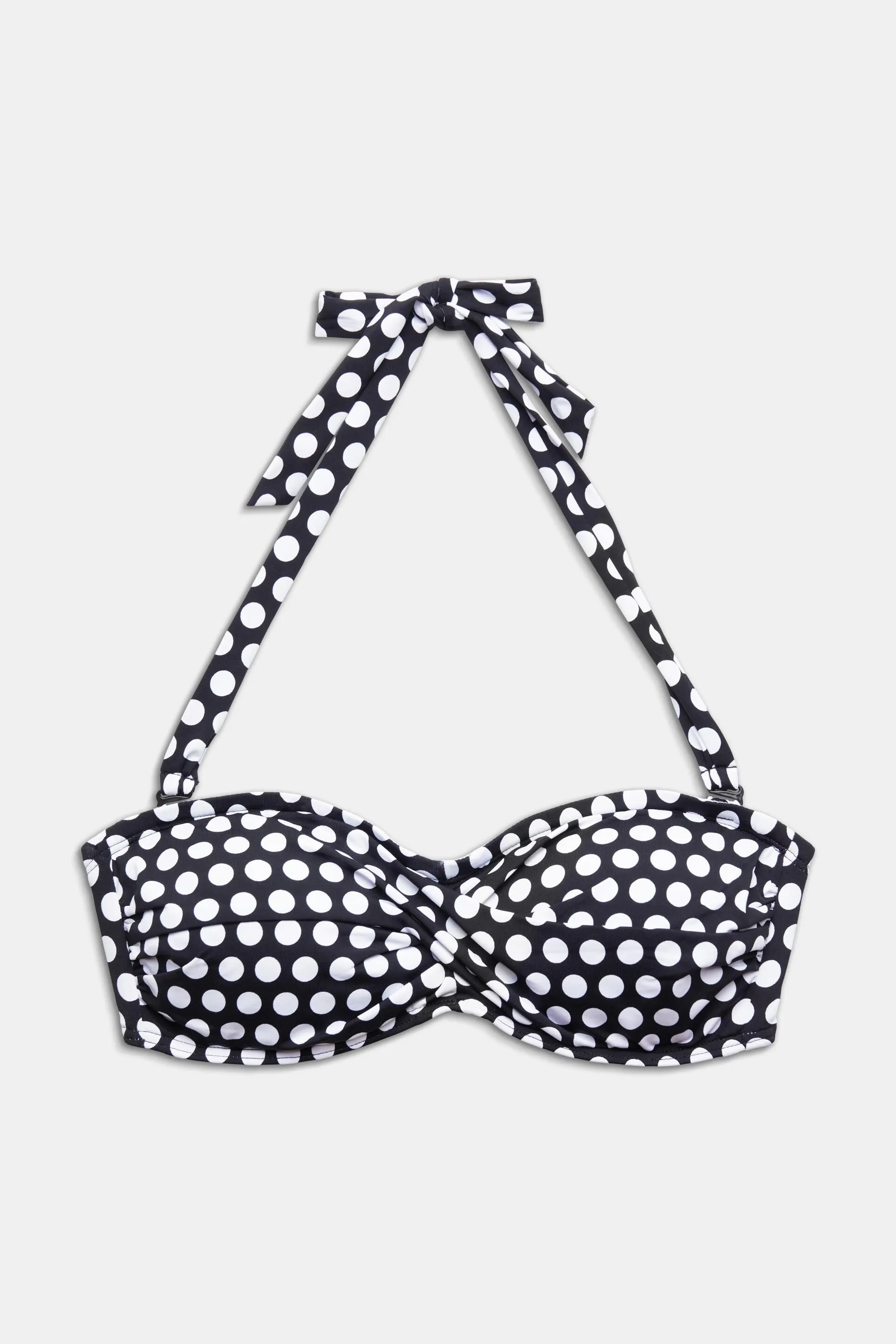 Reggiseno imbottito a fascia con allacciatura al collo rimovibile