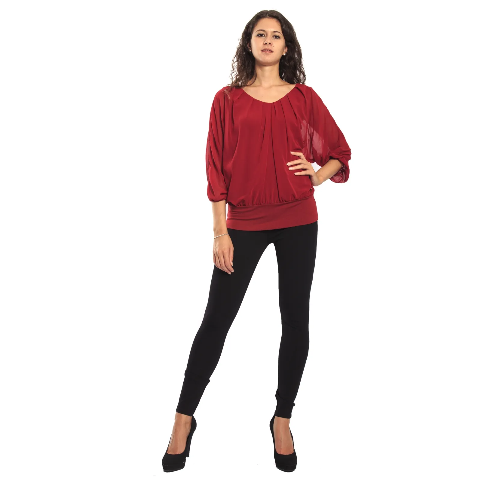 RINASCIMENTO Pantalone leggings slim fit NERO Art. CFC0069513003