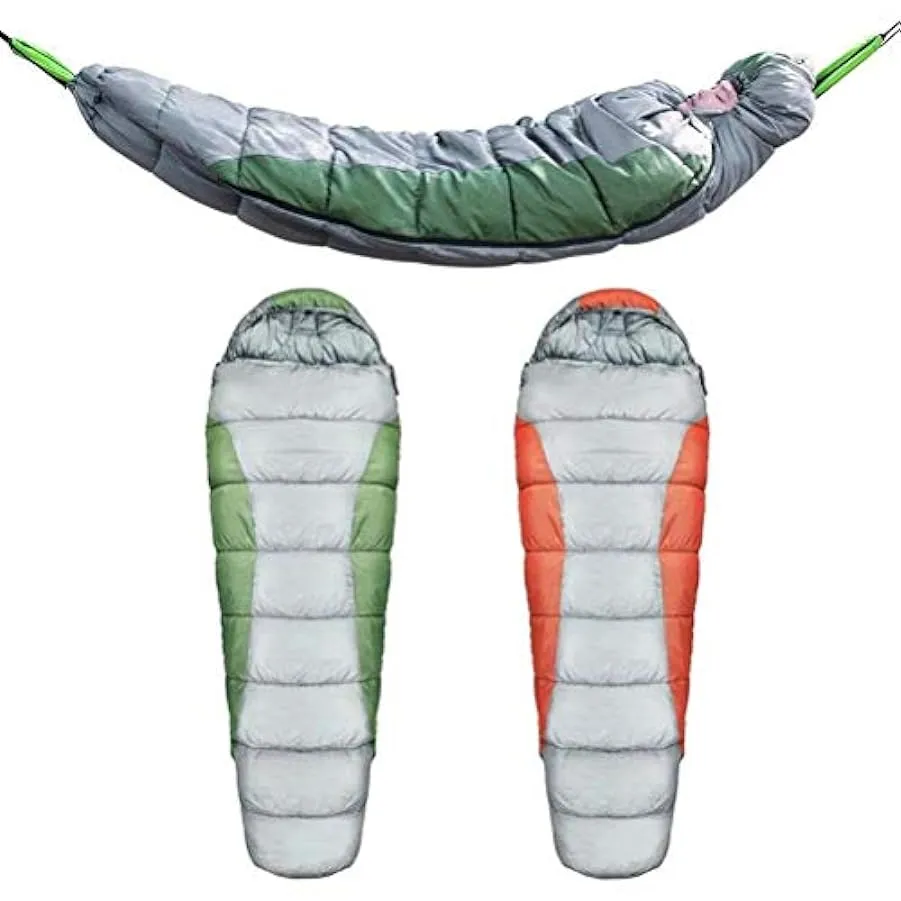 Sacchi a Pelo da Campeggio Sacco a Pelo da Campeggio Invernale all’aperto Amaca Portatile Coperta di Isolamento Termico Accessor