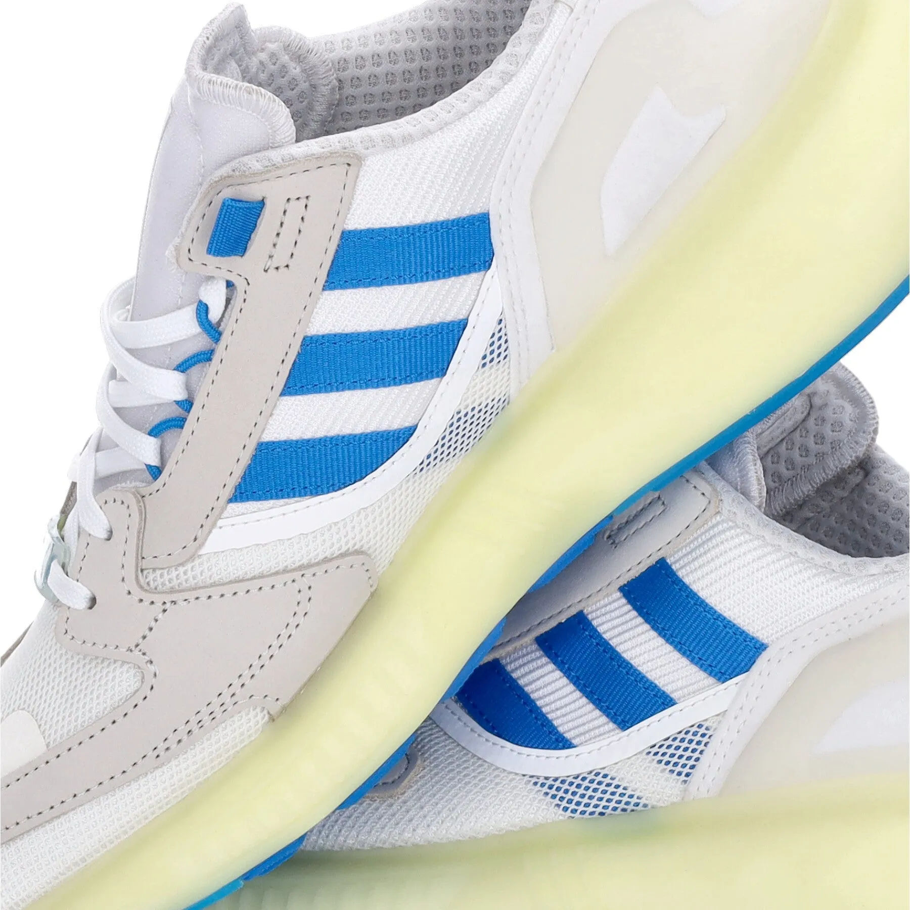 Scarpa Bassa Uomo Zx 5k Boost Cloud White/blue Rush/off White