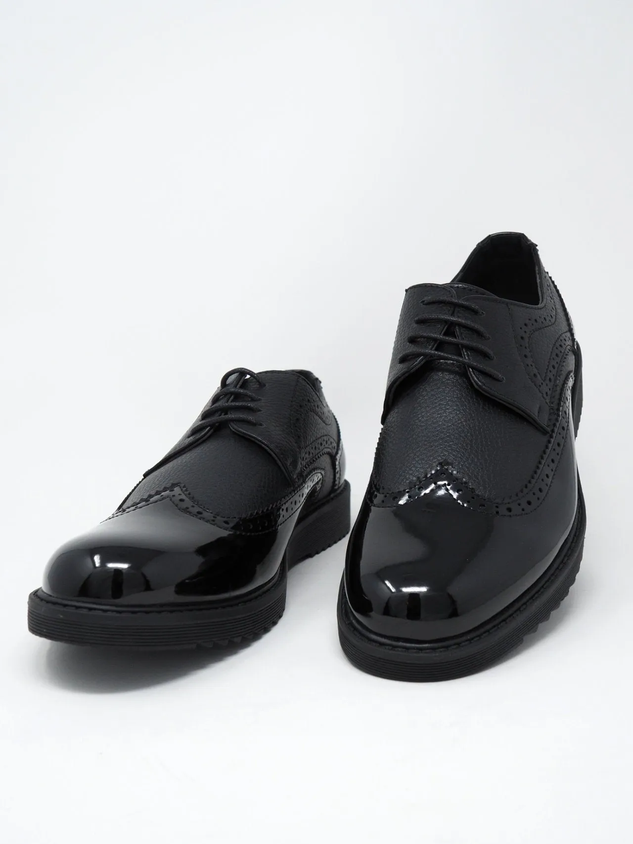 Scarpe eleganti bi-material da uomo