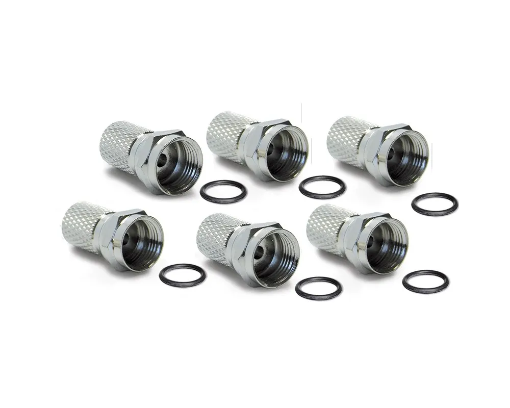 Sei spine F SAT per cavo coassiale 6,8 mm