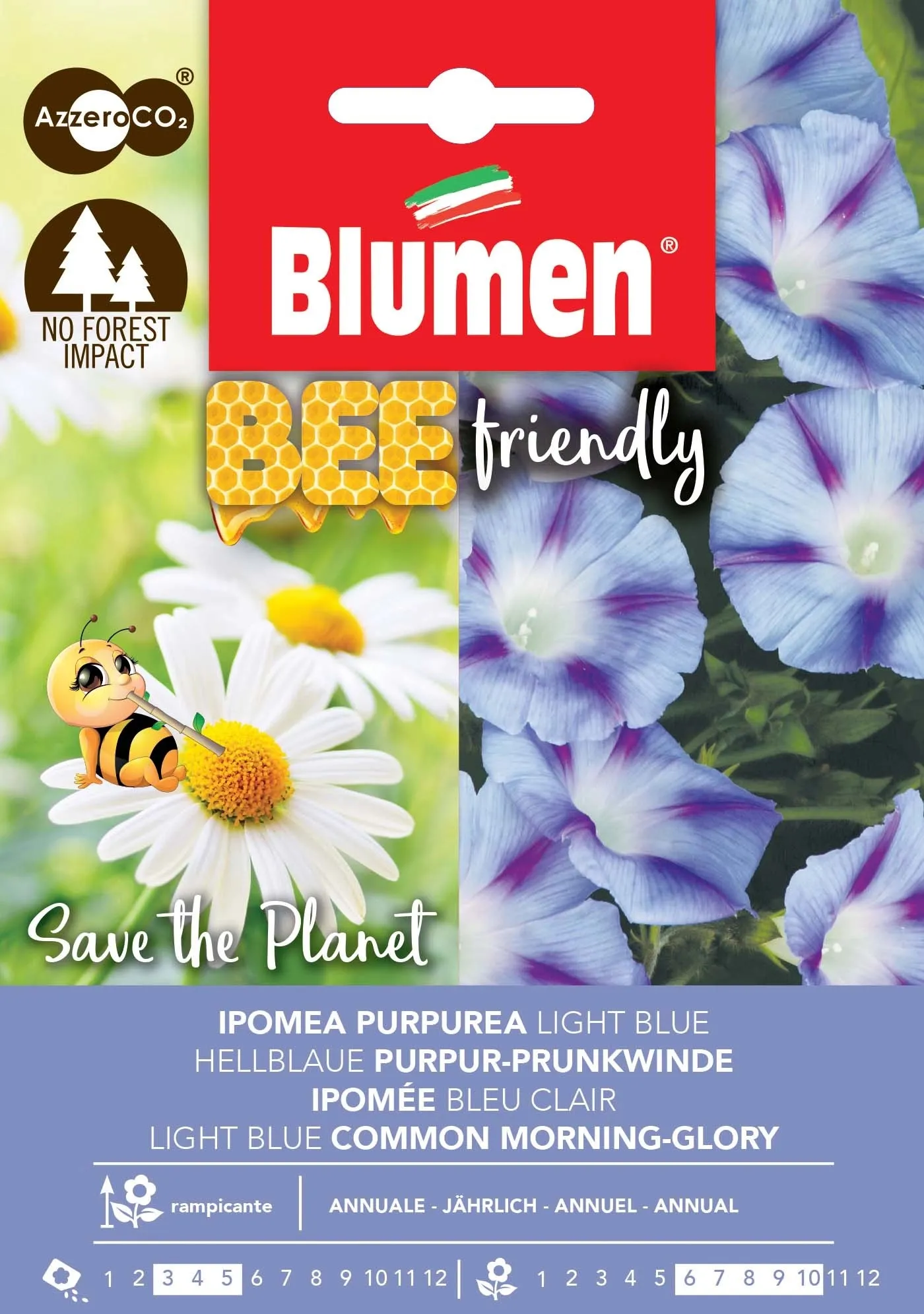 Semi Bee Friendly Ipomea Light Blue