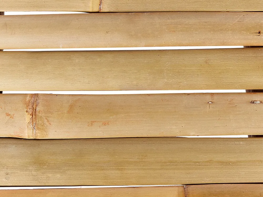 Set da giardino con tavolo 5 posti CERRETO Lato Sinistro Legno di bambù Tortora