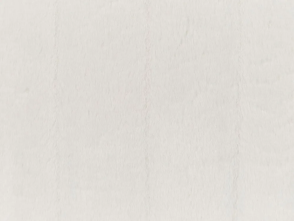 Set di 2 cuscini PUMILA Finta pelliccia 45 x 45 cm Bianco Tinta unita