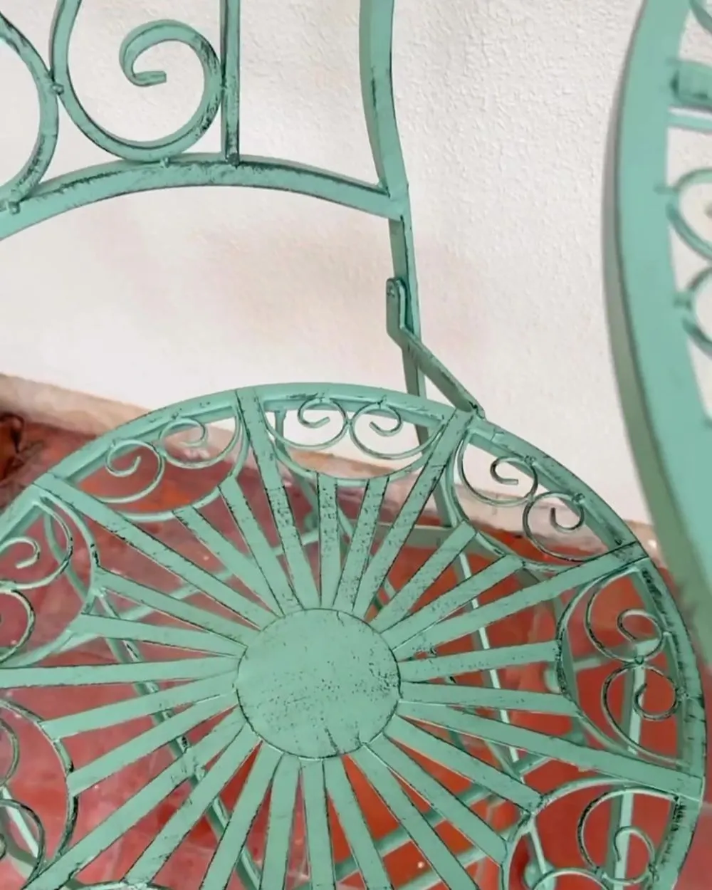 Set of 2 Garden Chairs TRENTO Light Green Metal