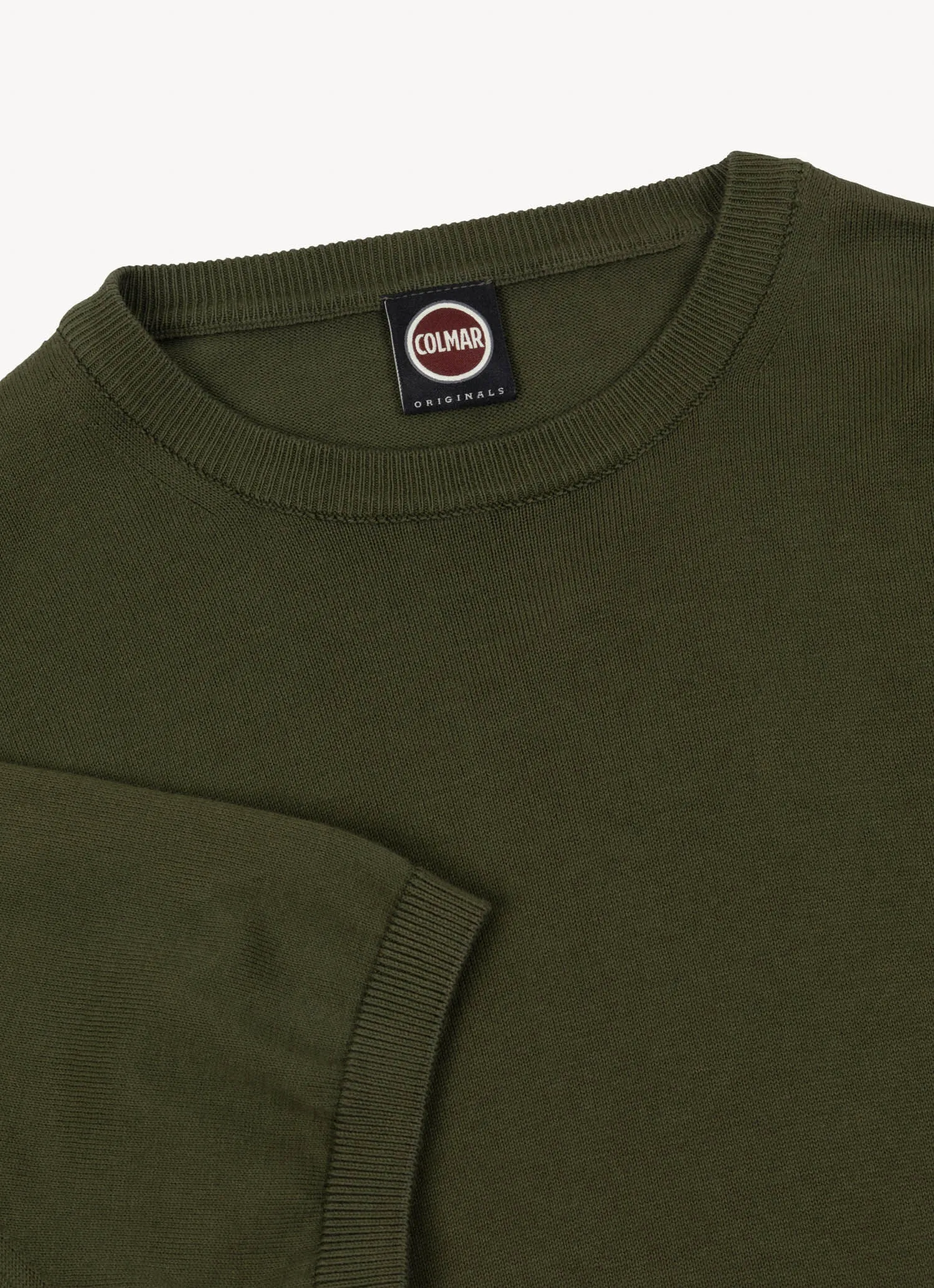 Short-sleeved pullover in garment-dyed cotton
