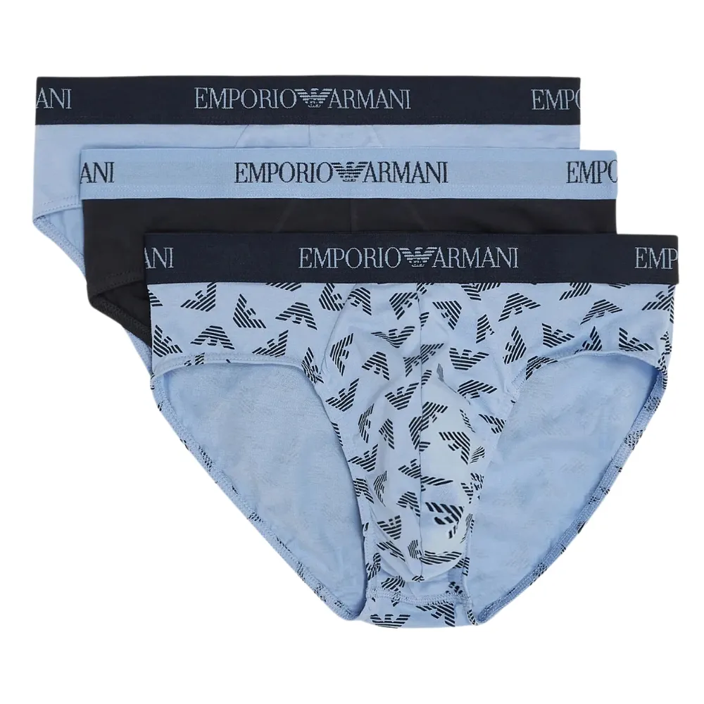 Slip 3 pack Emporio Armani in puro cotone