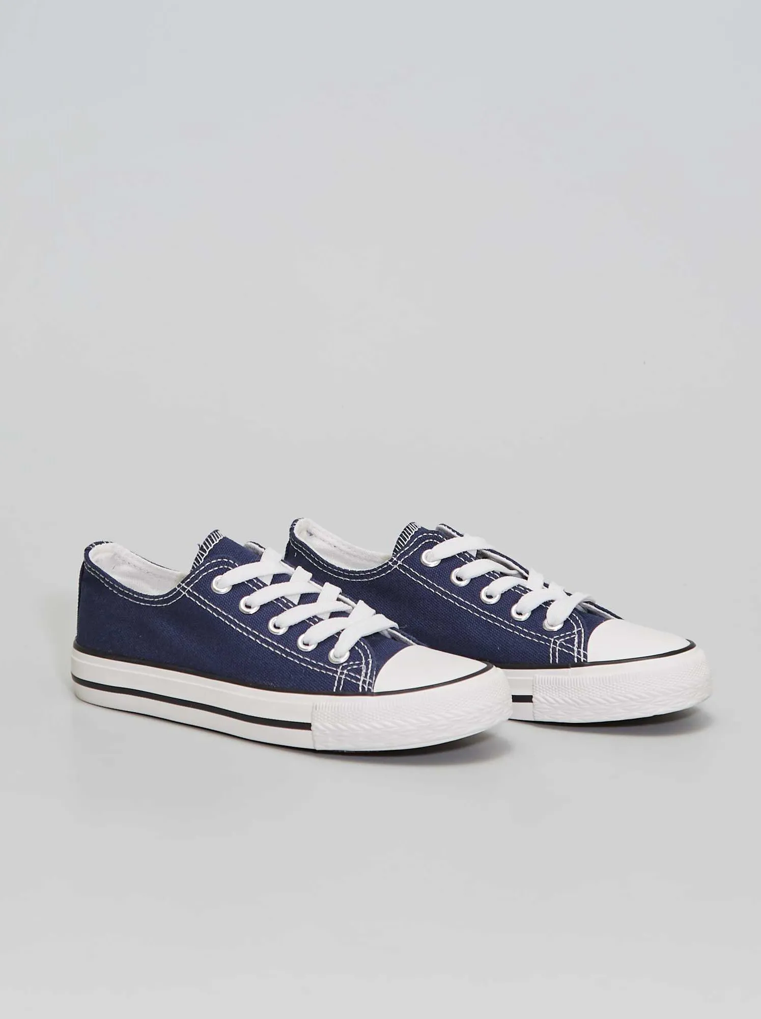 Sneakers basse in tela - BLU