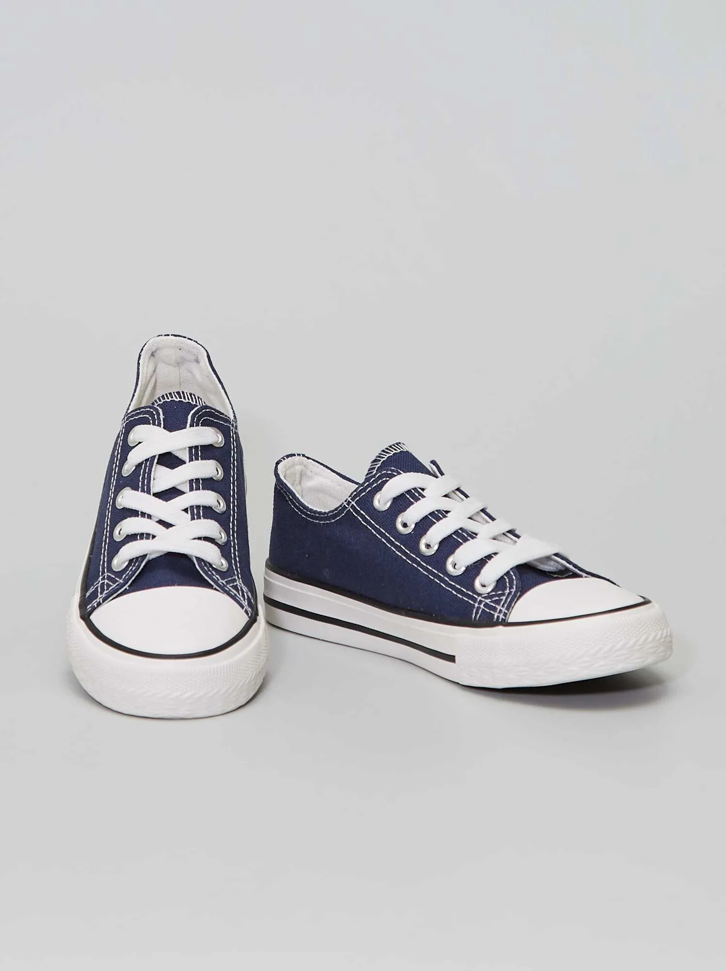 Sneakers basse in tela - BLU