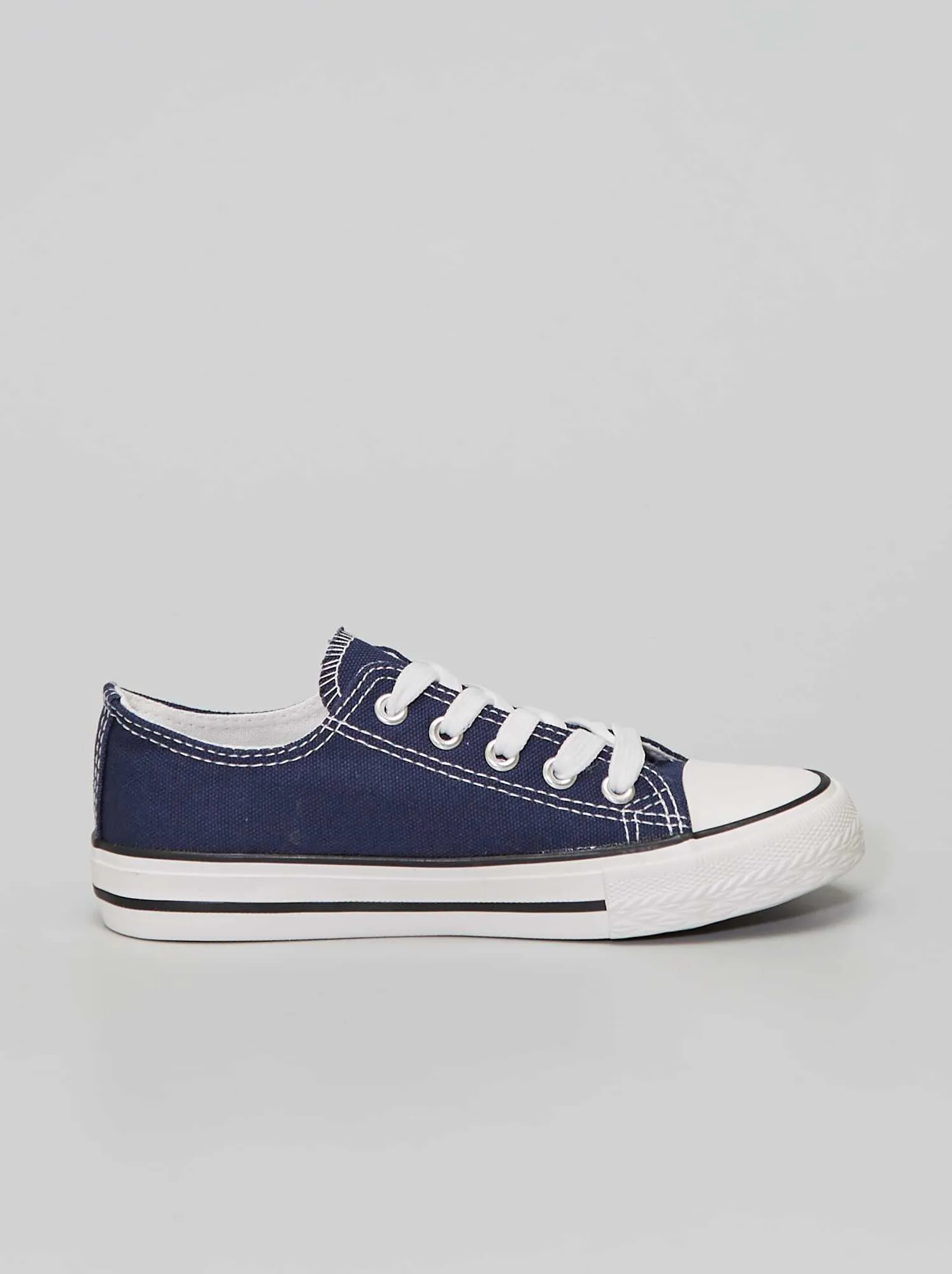 Sneakers basse in tela - BLU