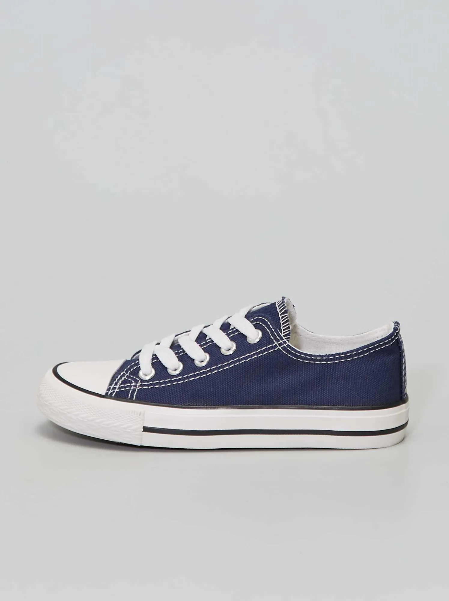 Sneakers basse in tela - BLU