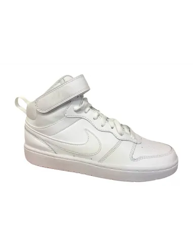 SNEAKERS NIKE COURT alta 7782 bianca  allacciato gran moda