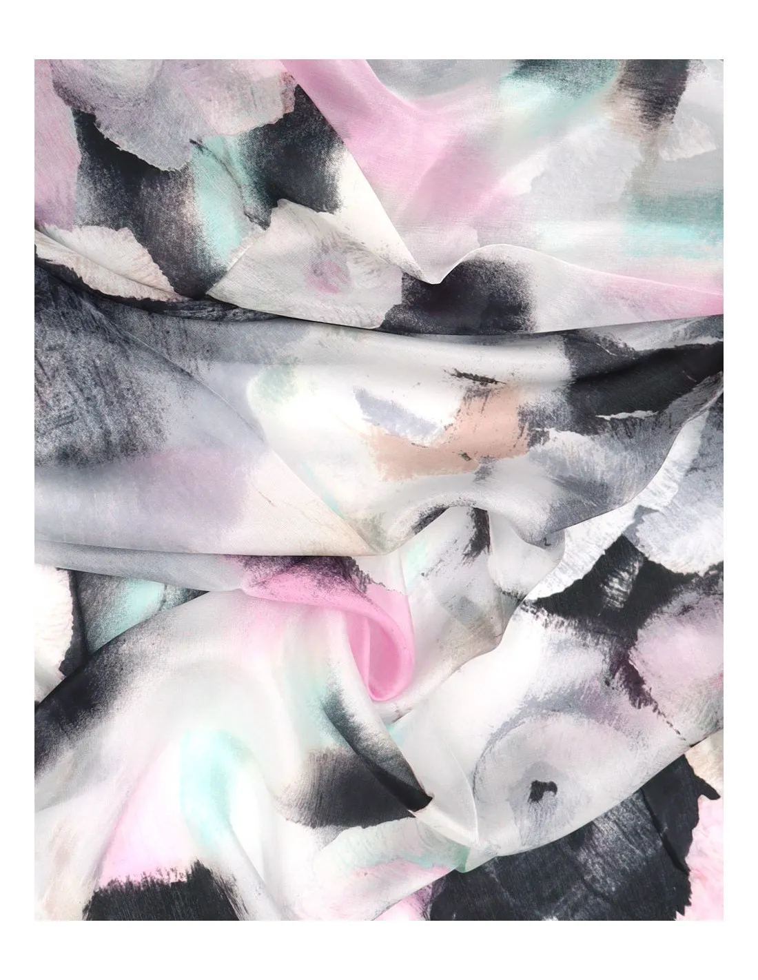 STOLA 180X110 CM IN PURA SETA CHIFFON "ANITA"