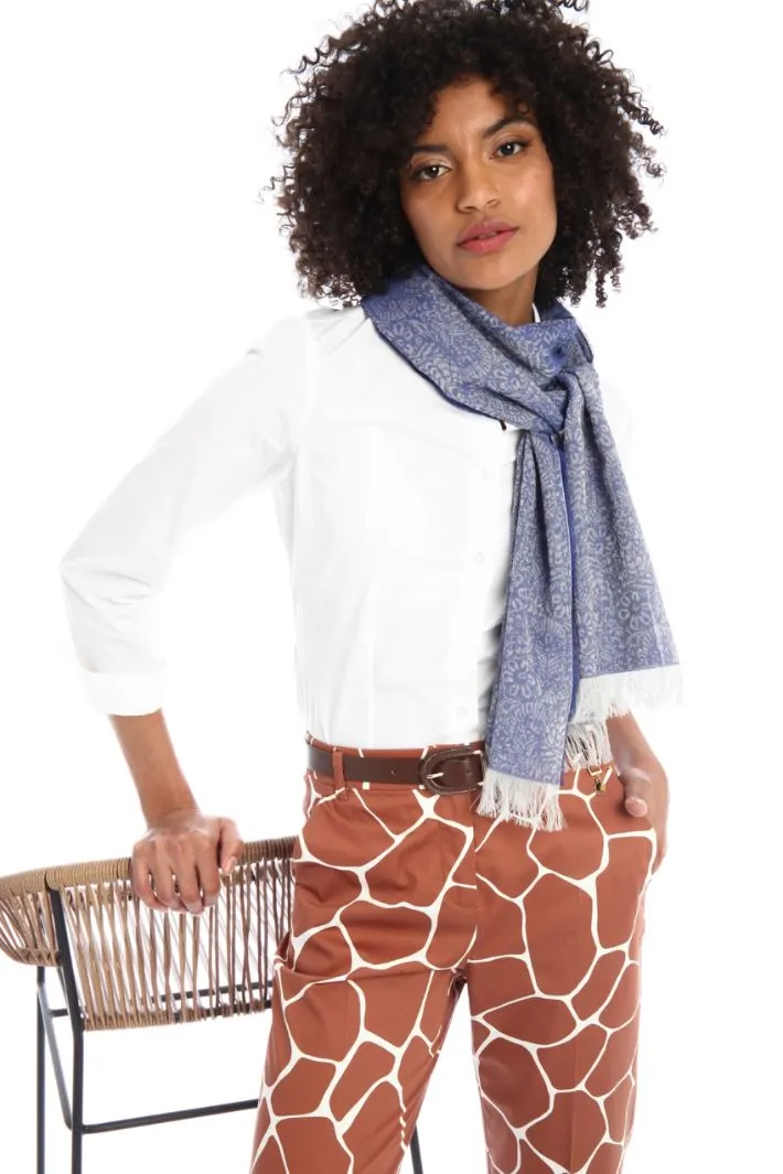 Stola in jacquard di cotone