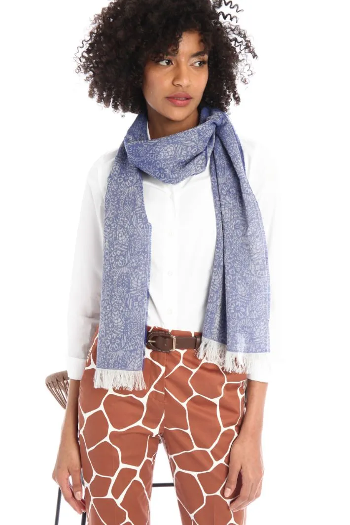 Stola in jacquard di cotone
