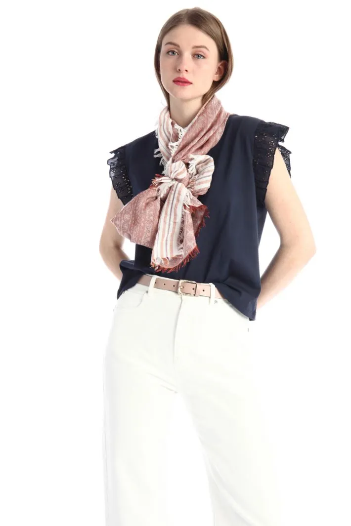 Stola in jacquard di viscosa