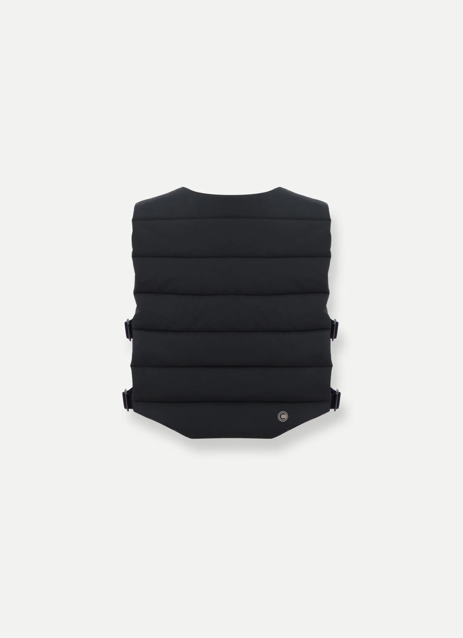 Stretch fabric gilet with chest pocket