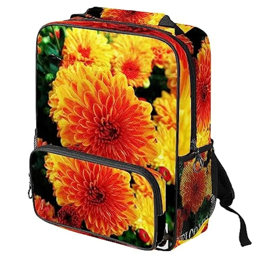 suojapuku Zaino da donna per college,borsa da viaggio zaino classico,benvenuto fiore floreale,Zainetto casual leggero 138938946