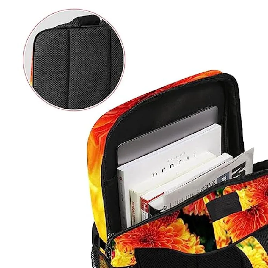 suojapuku Zaino da donna per college,borsa da viaggio zaino classico,benvenuto fiore floreale,Zainetto casual leggero 138938946