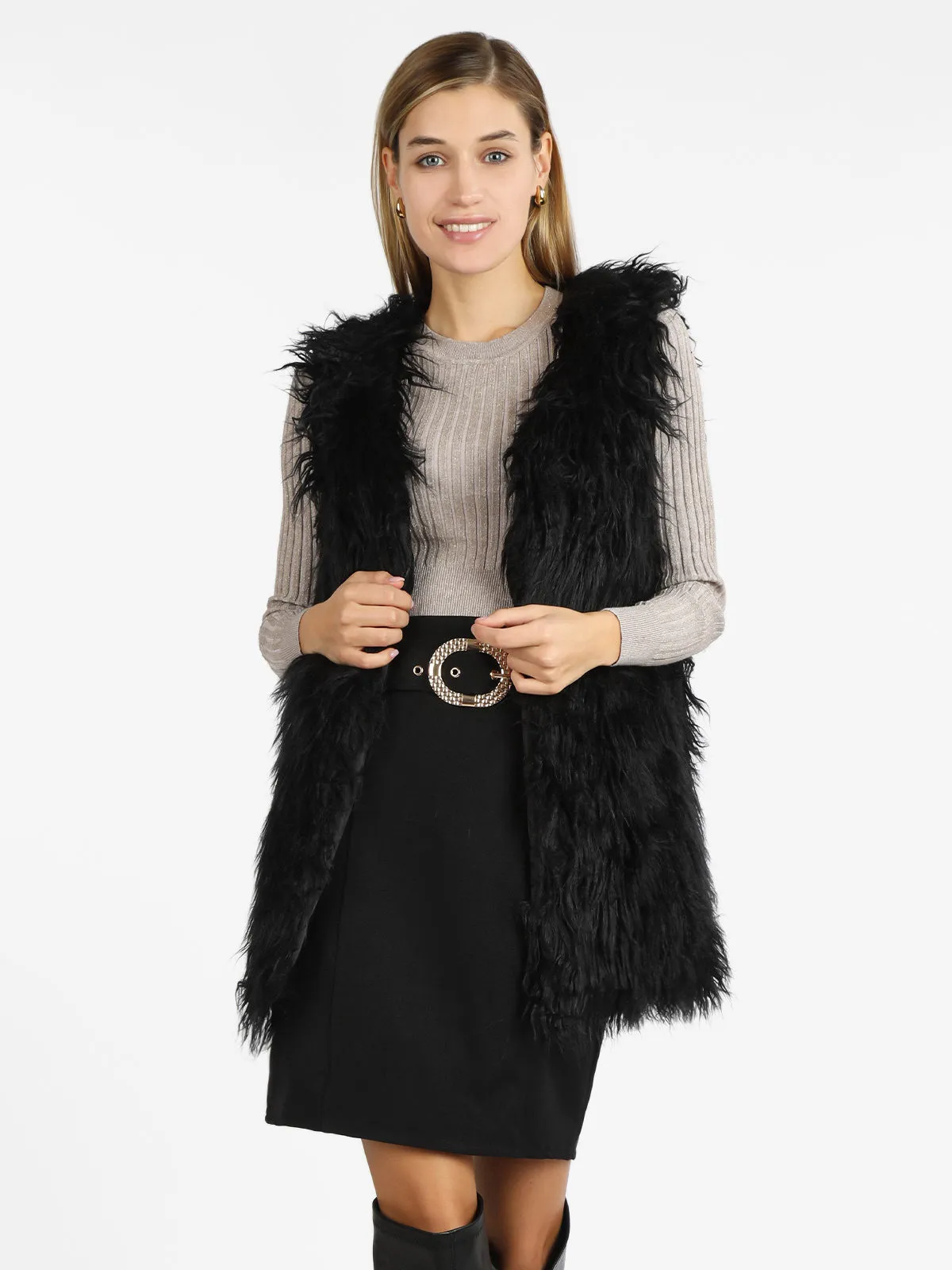 Sweet Miss Gilet fourrure femme