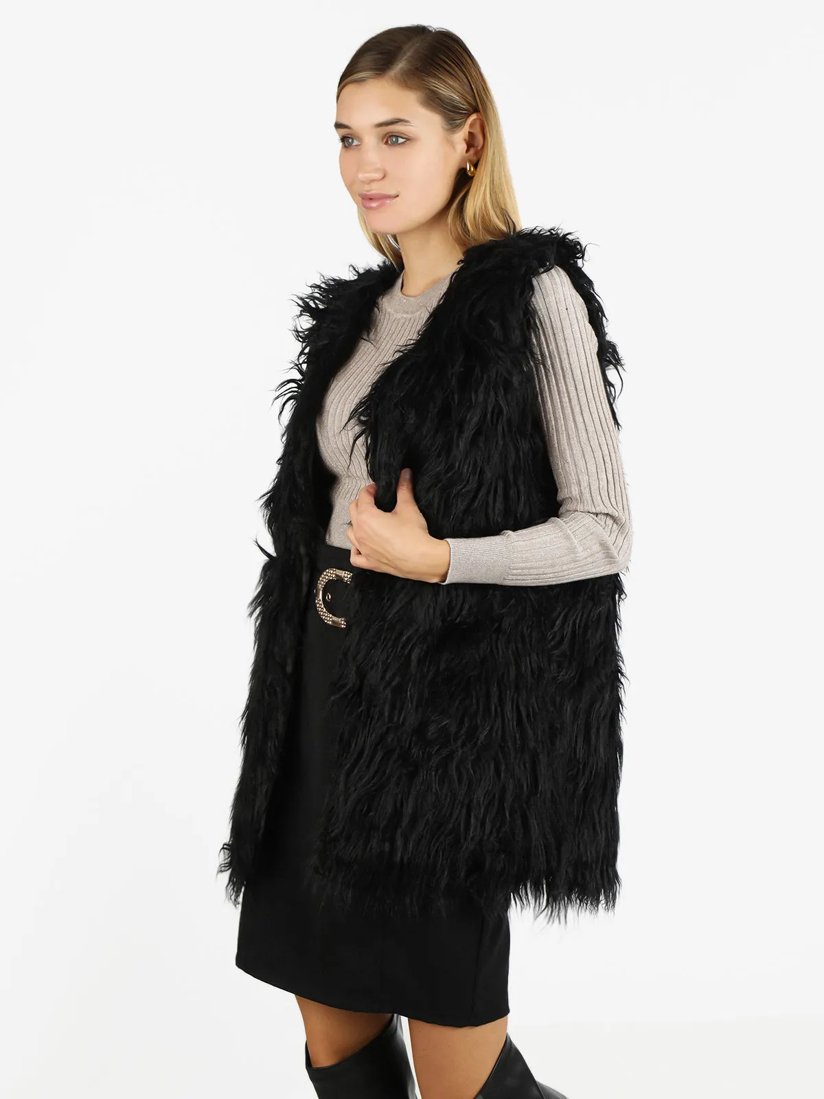 Sweet Miss Gilet fourrure femme