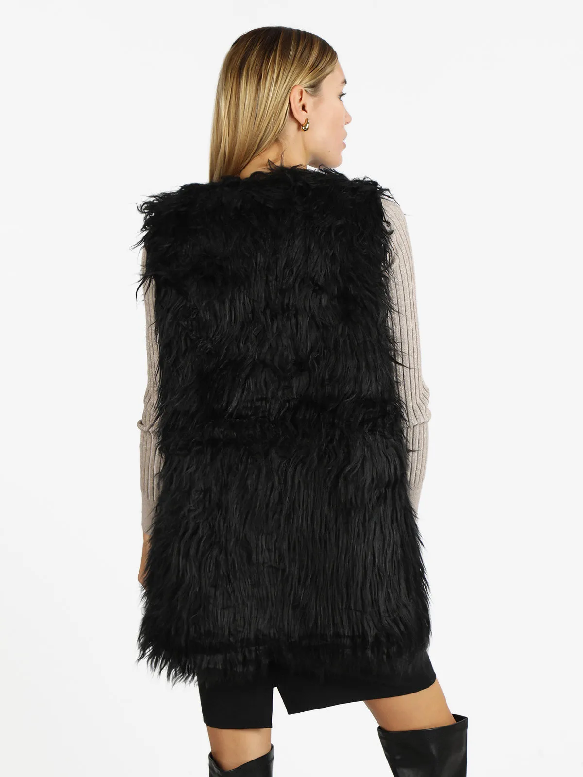 Sweet Miss Gilet fourrure femme