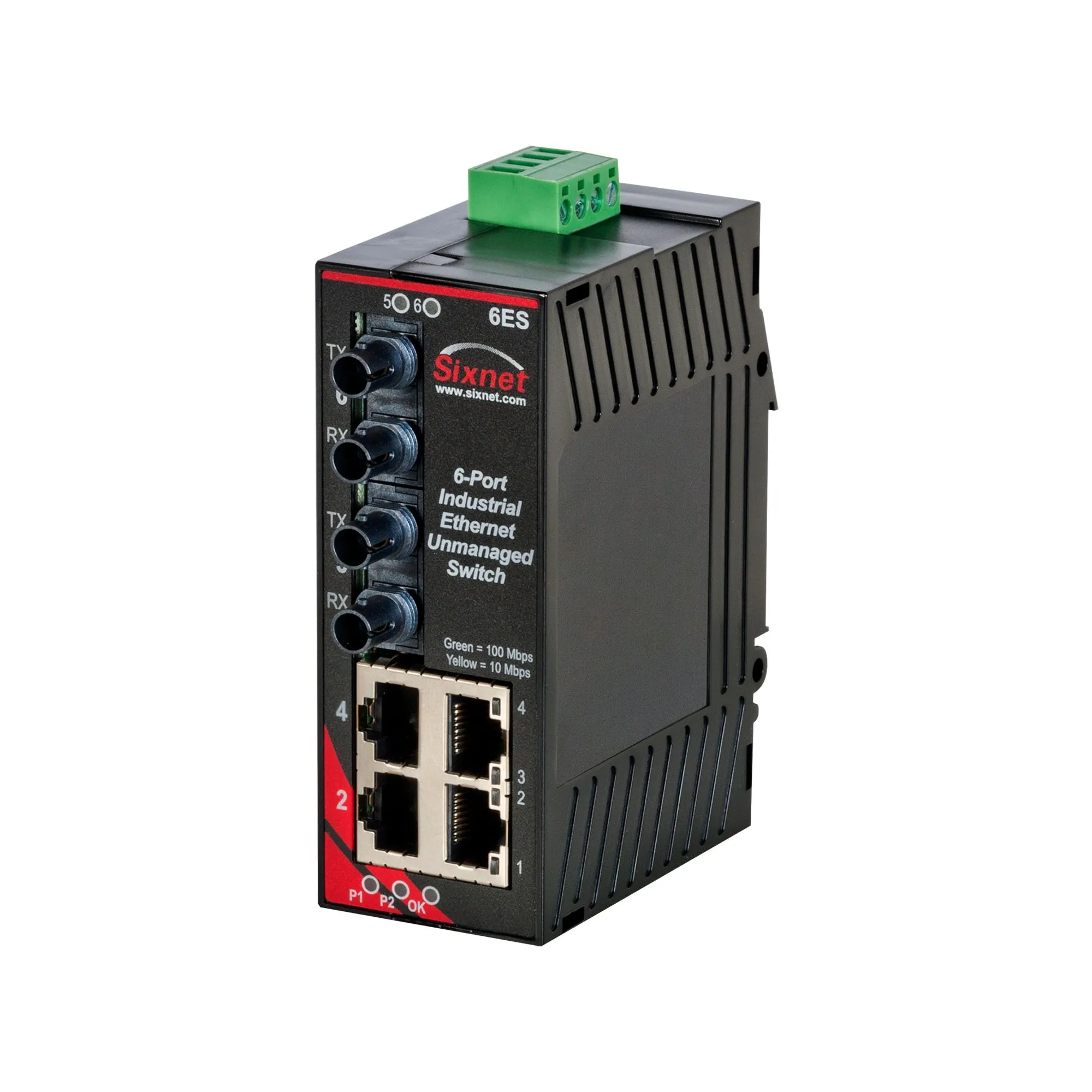 Switch Ethernet Red Lion 4 porte RJ45, 10/100Mbit/s, montaggio Montaggio a pannello