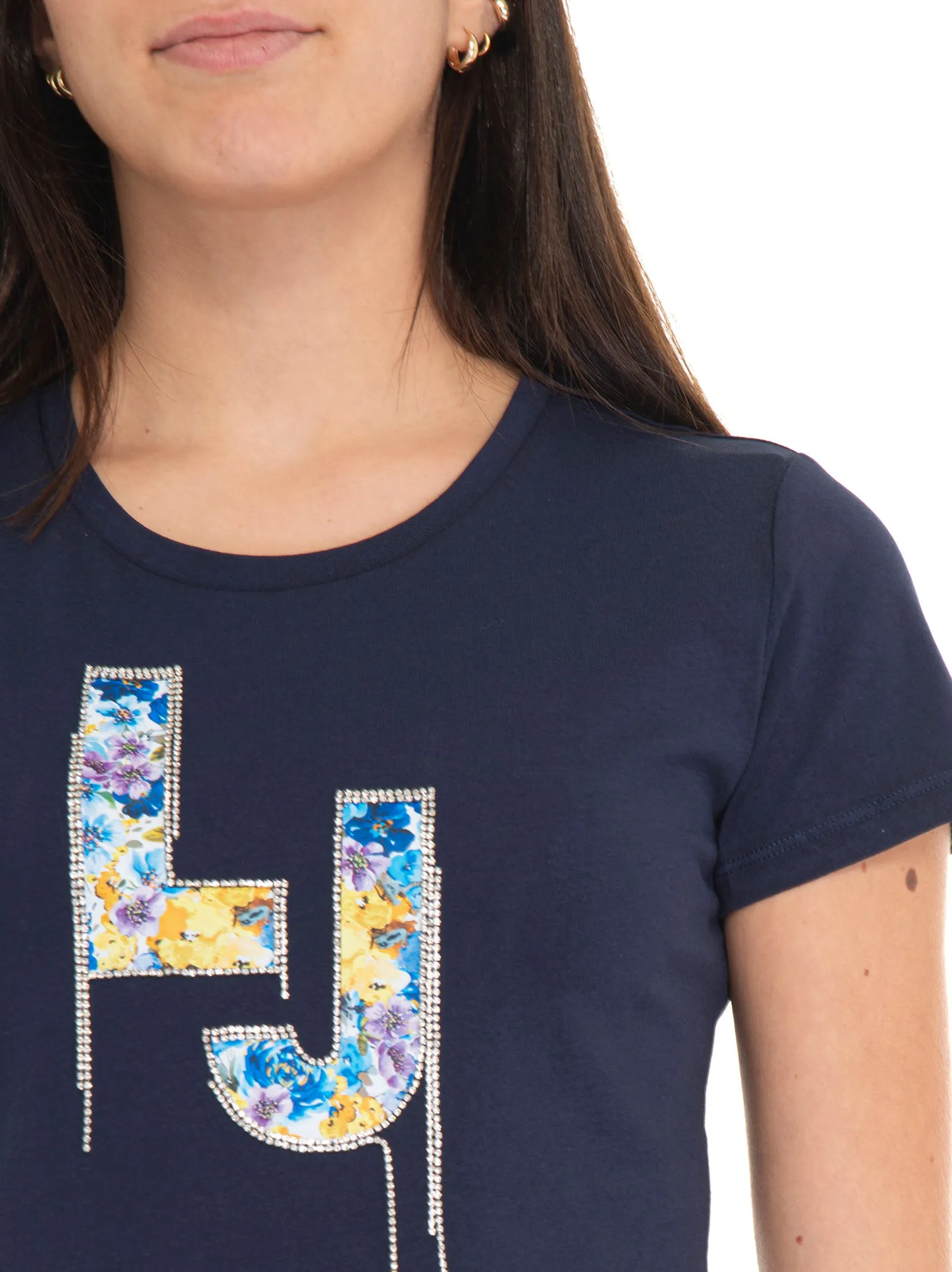 T-shirt Blu-giallo Liu Jo Donna