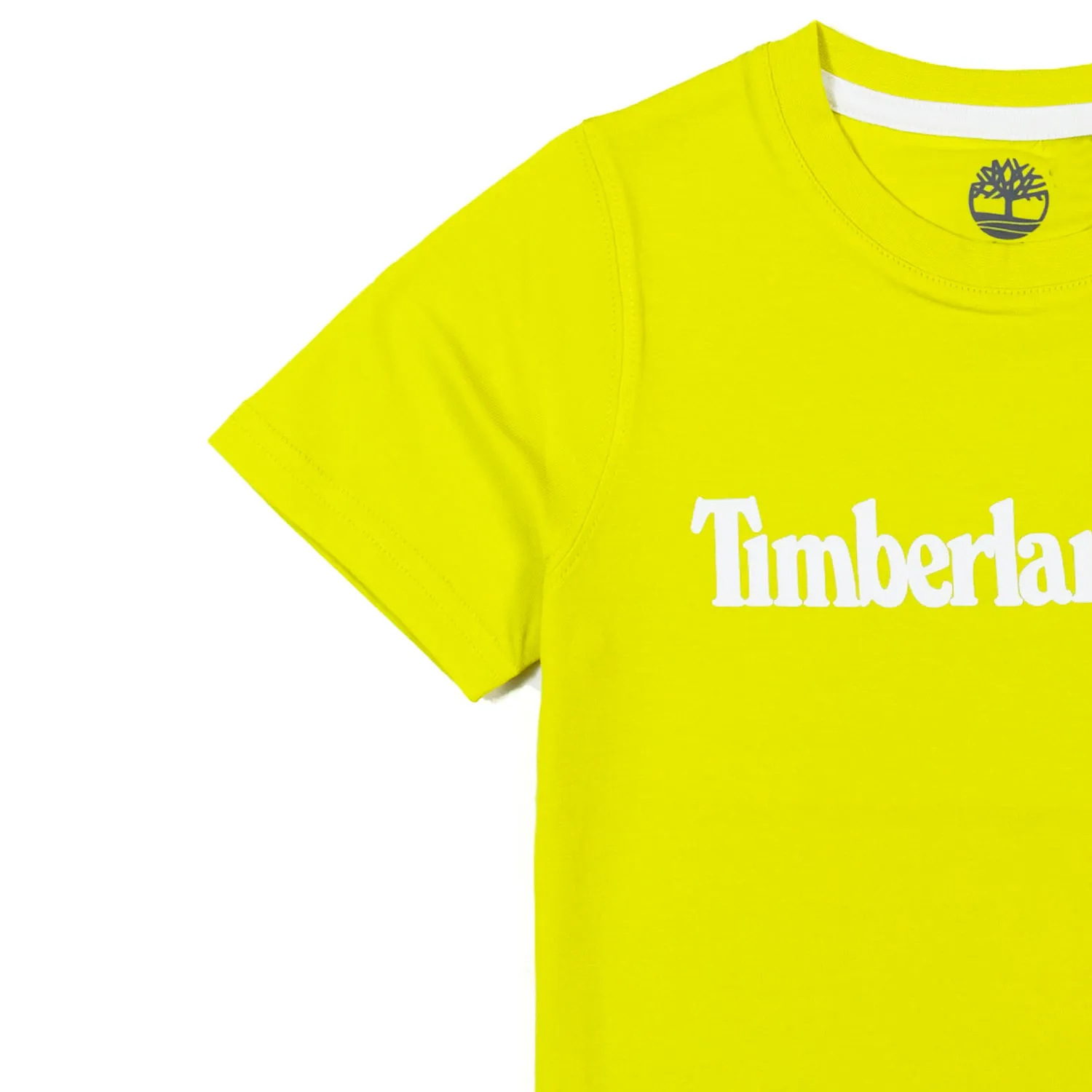 T-Shirt Gialla Con Logo Tree