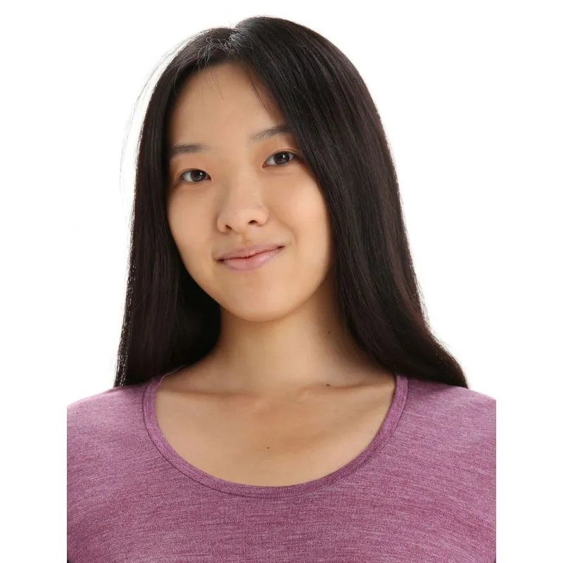 T-shirt Icebreaker Sphere II Scoop GO (Berry Heather) donna
