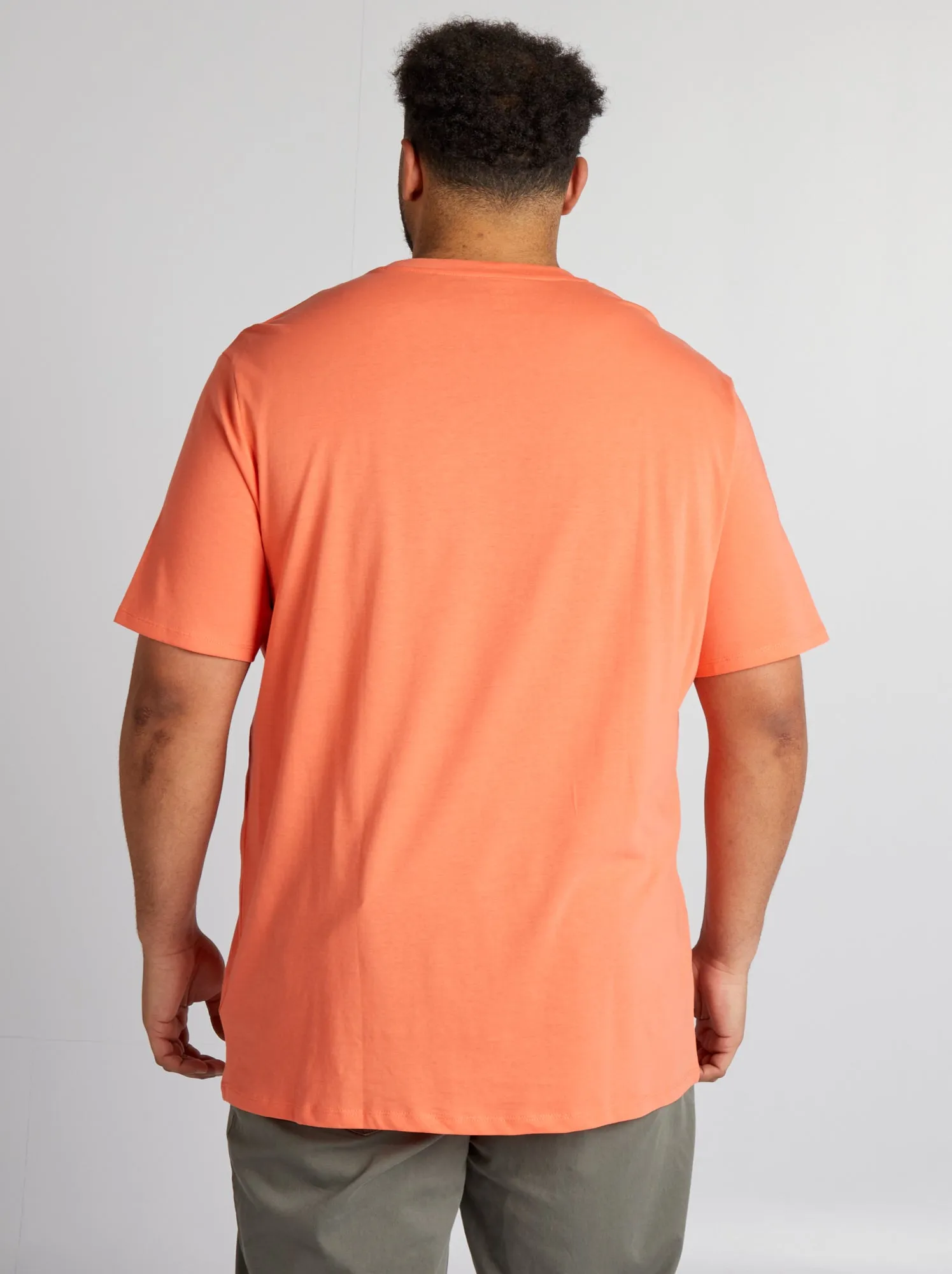 T-shirt in maglia jersey - ARANCIONE