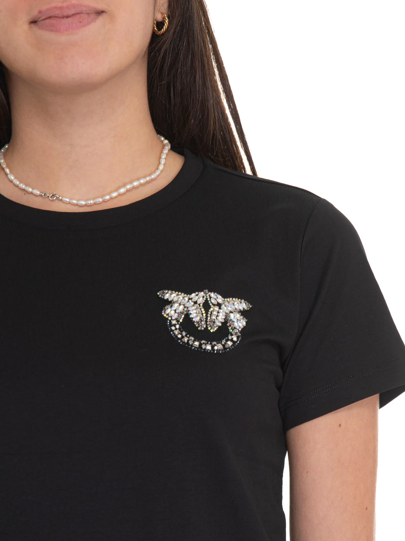 T-shirt Nambrone Nero Pinko Donna