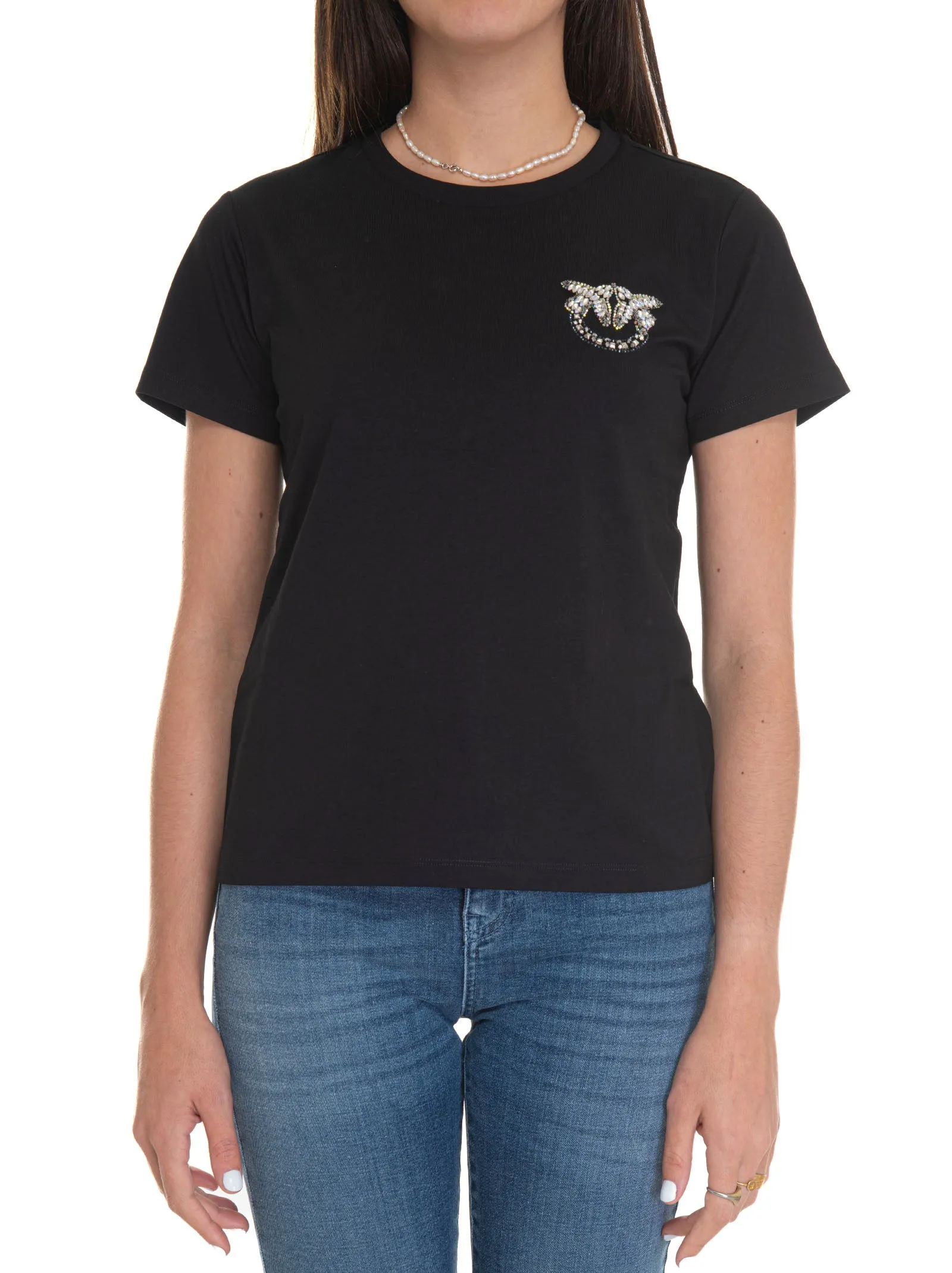 T-shirt Nambrone Nero Pinko Donna