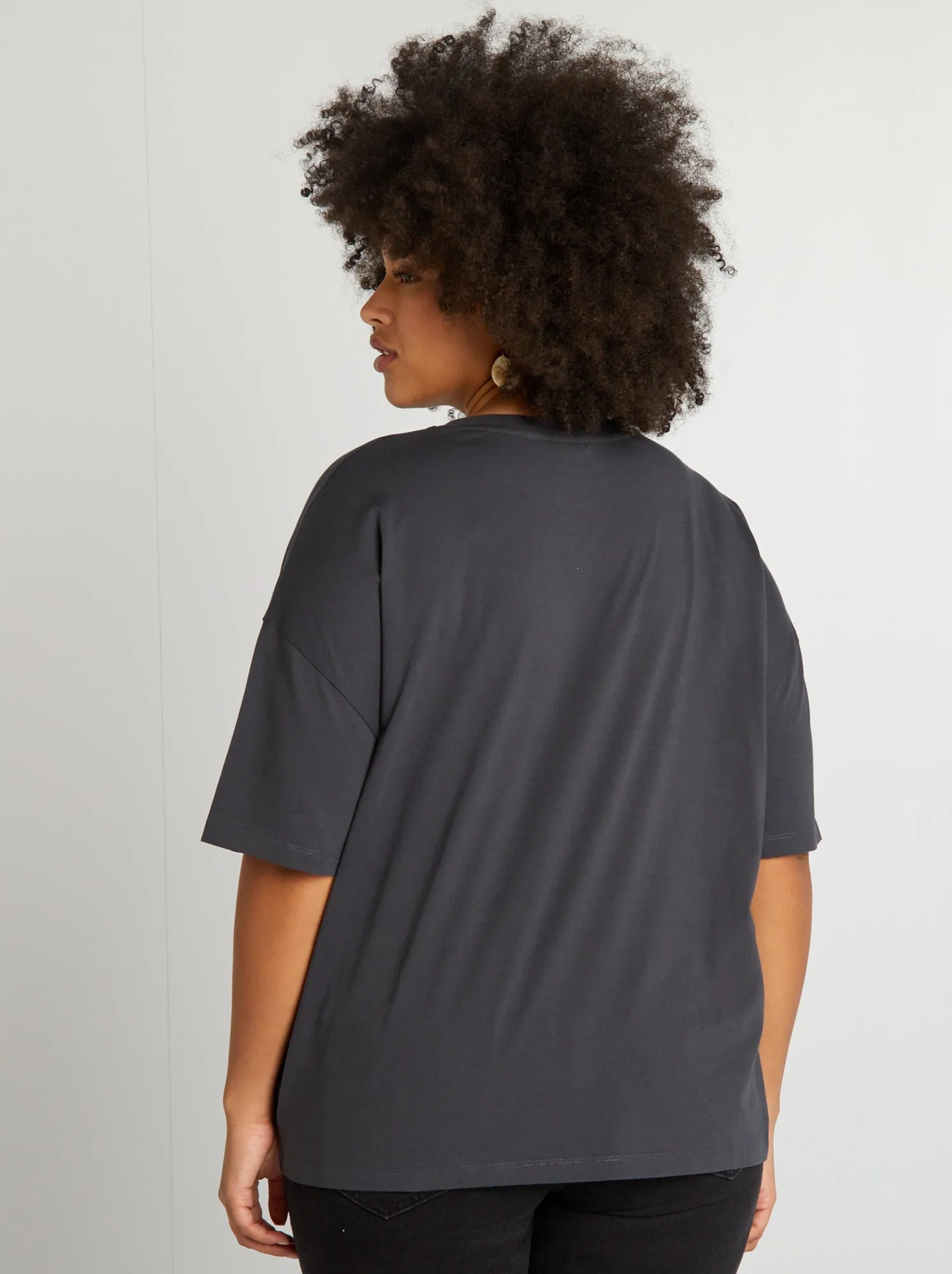 T-shirt stampa 'Disney' - NERO