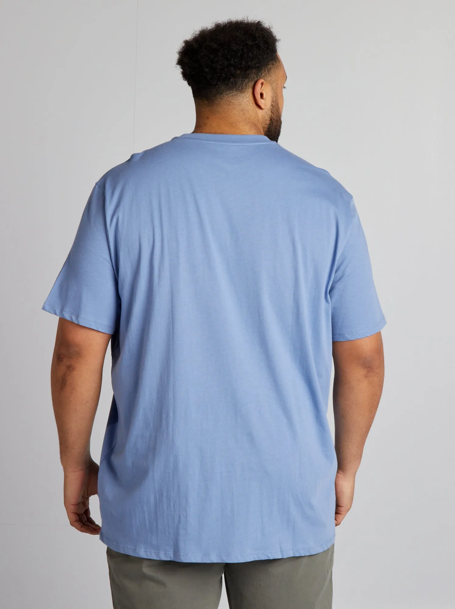 T-shirt stampata a maniche corte - BLU